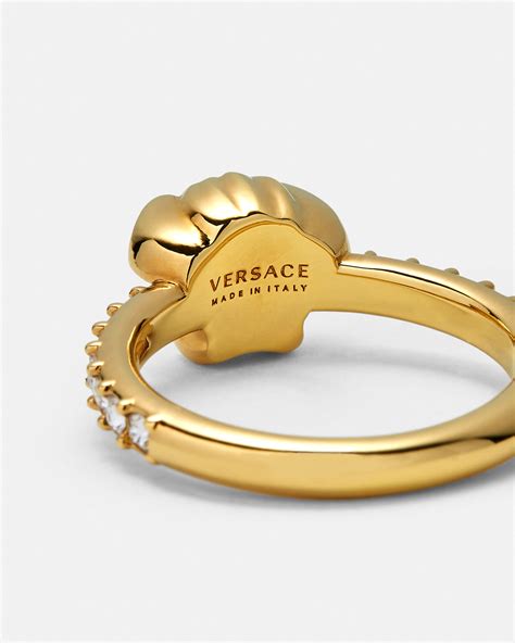 anello medusa con swarovski versace